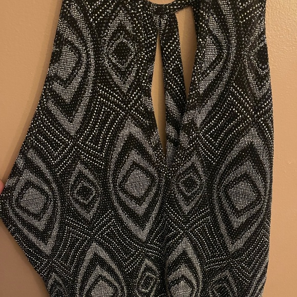 Bling midi stretch dress size L by Iris - Picture 2 of 6